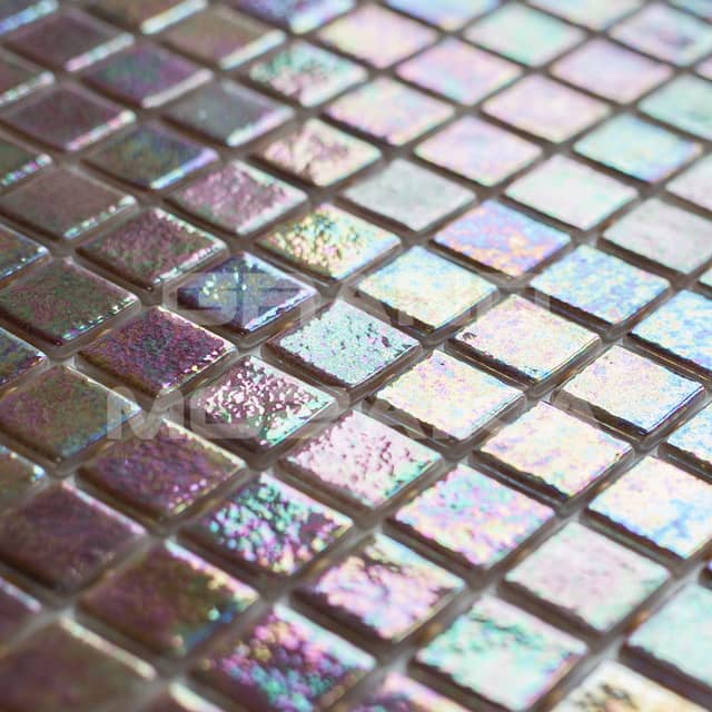 Стеклянная мозаика с перламутром, серия Iris (Cobre)