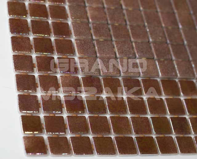 Стеклянная мозаика с перламутром, серия Iris (Cobre)