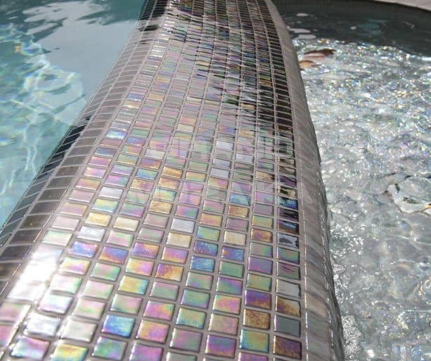 Стеклянная мозаика с перламутром, серия Iris