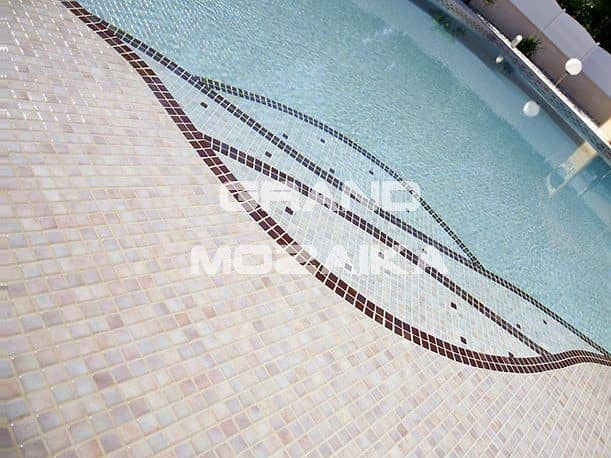 Стеклянная мозаика с перламутром, серия Iris