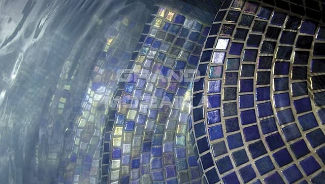 Стеклянная мозаика с перламутром, серия Iris