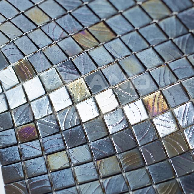 Стеклянная мозаика с перламутром, серия Vulcano