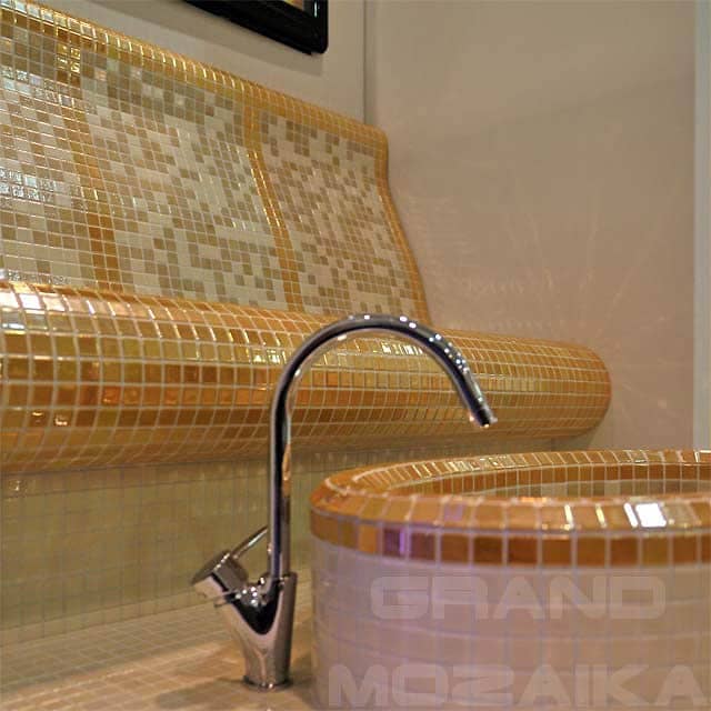 Стеклянная мозаика, серия Metal Eco