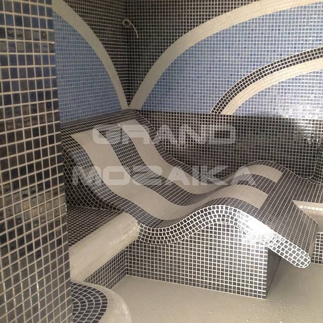 Стеклянная мозаика, серия Metal Eco