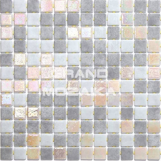 Стеклянная мозаика с перламутром, серия Iris