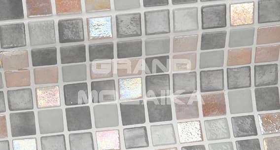 Стеклянная мозаика с перламутром, серия Iris