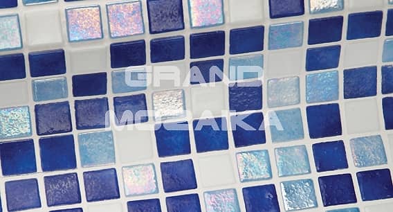 Стеклянная мозаика с перламутром, серия Iris