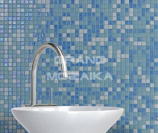 Стеклянная мозаика с перламутром, серия Iris