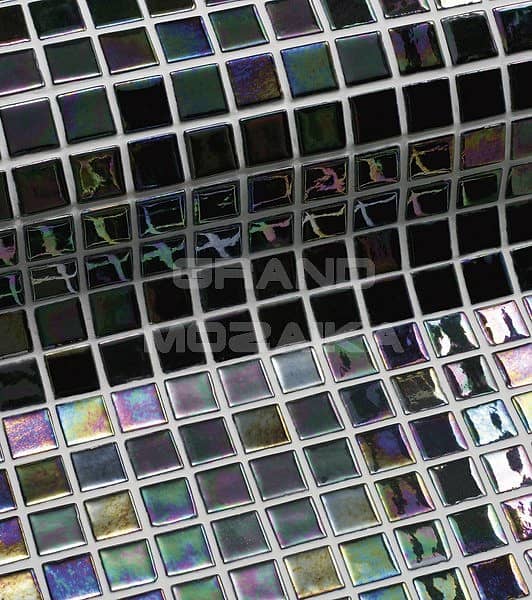 Стеклянная мозаика с перламутром, серия Iris