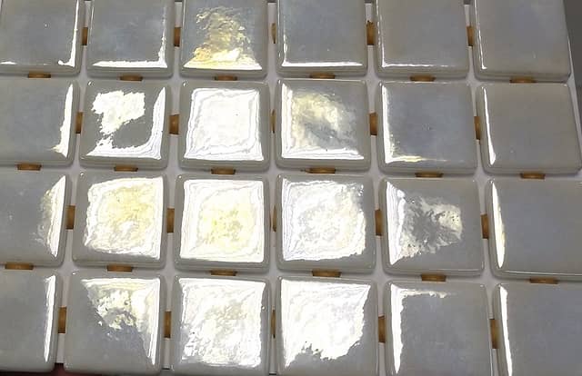 Высокоглянцевая стеклянная мозаика, серия Metal Eco