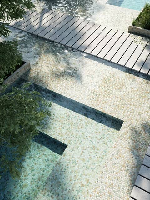 Стеклянная мозаика, серия Aquarelle