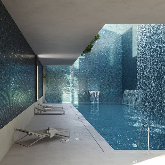 Стеклянная мозаика, серия Gold Eco