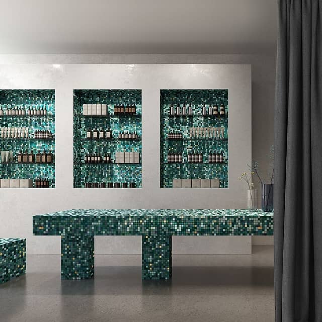 Стеклянная мозаика, серия Gold Eco