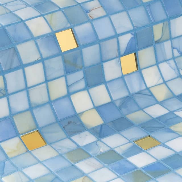 Стеклянная мозаика, серия Gold Eco