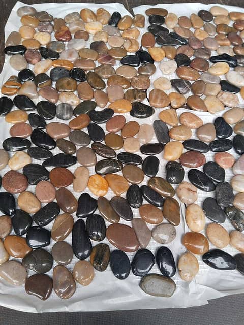 Мозаика из натуральной гальки