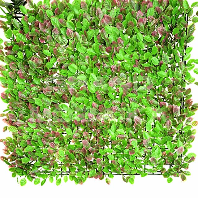 Трава искусственная, с резным листом