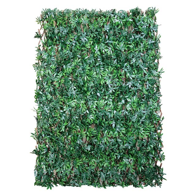 Изгородь деревянная с искусственной листвой, Клён Зелёный