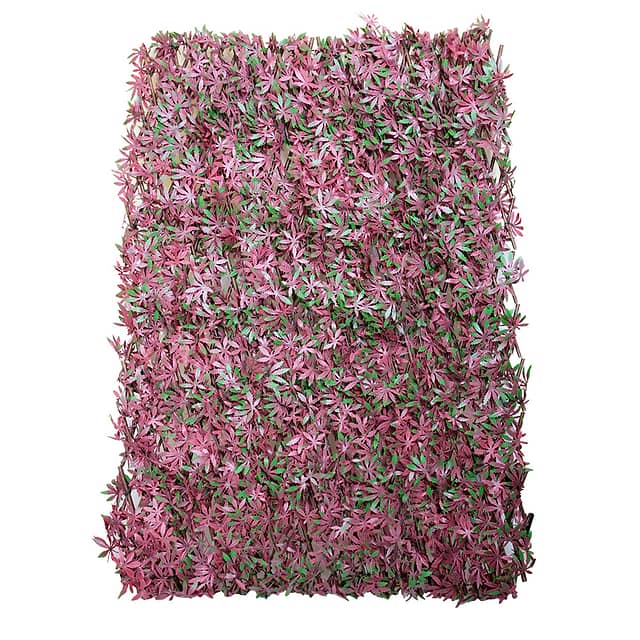 Изгородь деревянная с искусственной листвой, Клён Красный