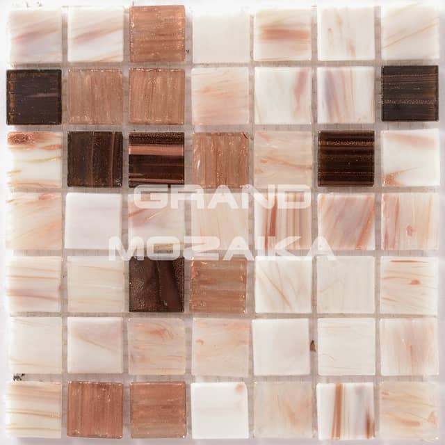 Стеклянная мозаика с авантюрином