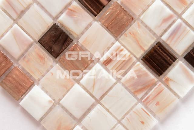 Стеклянная мозаика с авантюрином