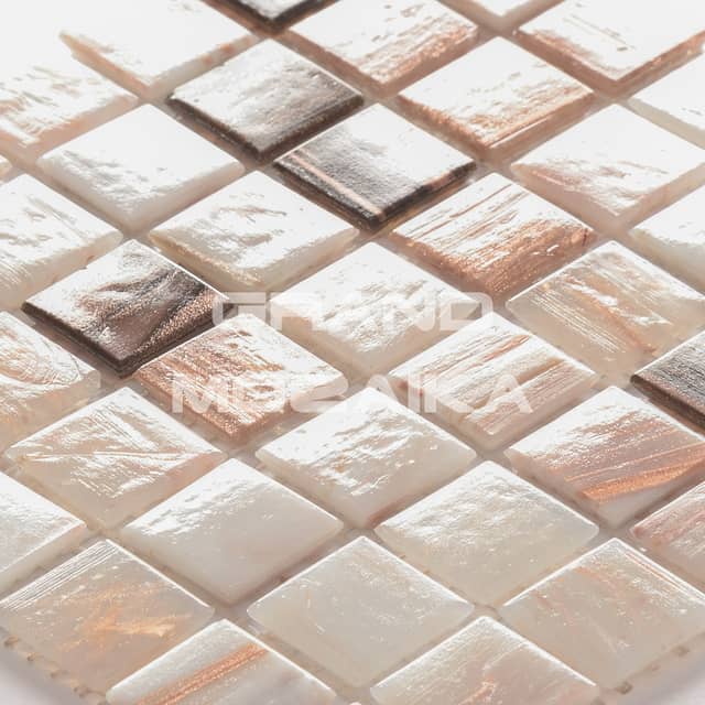 Стеклянная мозаика с авантюрином