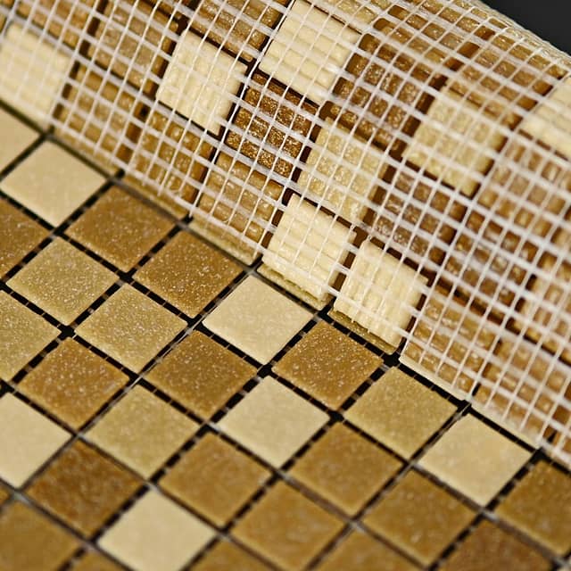 Стеклянная мозаика, серия Aqua Bona (на сетке)