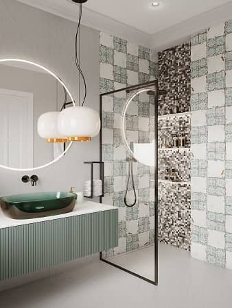 Стеклянная мозаика, серия Aqua Bona