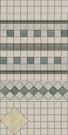 Керамическая плитка для стен, серия Каламкари (полотно 30x40 из 12 частей)