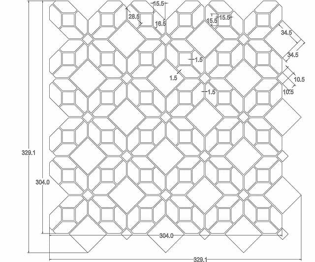 Мозаика из натурального камня, серия ORRO Stone