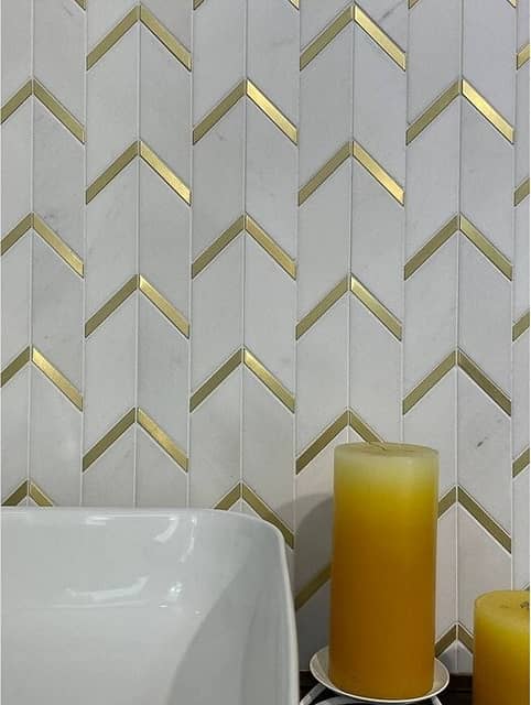 Мозаика из натурального камня и металла, серия ORRO Stone