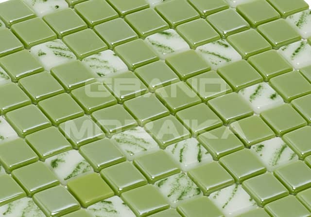 Высокоглянцевая стеклянная мозаика, серия Safir mix