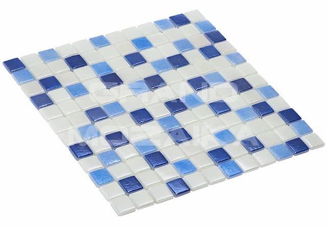Высокоглянцевая стеклянная мозаика, серия Safir mix