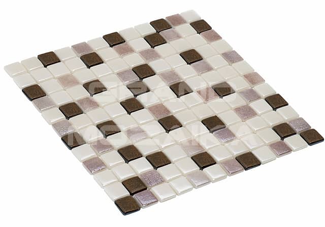 Высокоглянцевая стеклянная мозаика, серия Safir mix