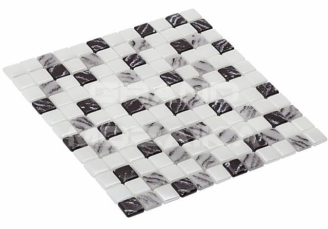 Высокоглянцевая стеклянная мозаика, серия Safir mix