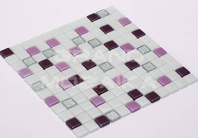 Высокоглянцевая стеклянная мозаика, серия Crystal Safir