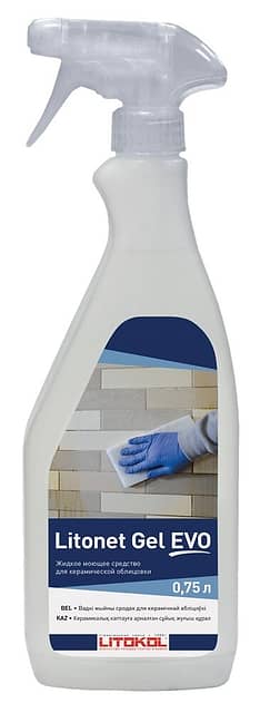 Средство для удаления остатков эпоксидной затирки (для стен) LITONET GEL EVO, 0.75 кг