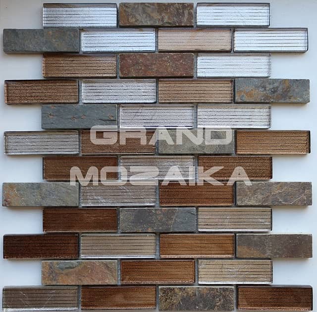 Мозаика из стекла и камня, серия Naturelle