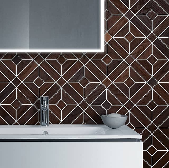 Мозаика из термоясеня