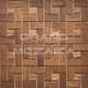 Деревянная мозаика (дуб), колеровка коньяк