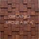 3D мозаика из дерева (дуб), колеровка махагон