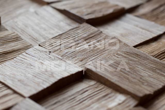 Колотая 3D мозаика из дуба