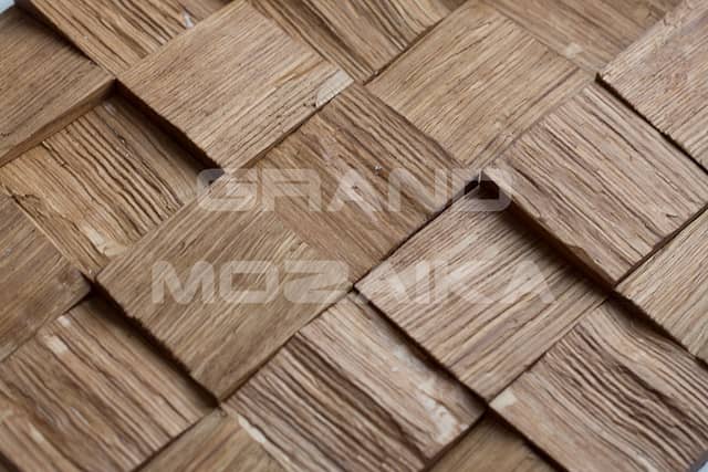 Колотая 3D мозаика из дуба