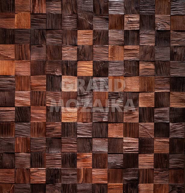 Колотая 3D мозаика из термоясеня