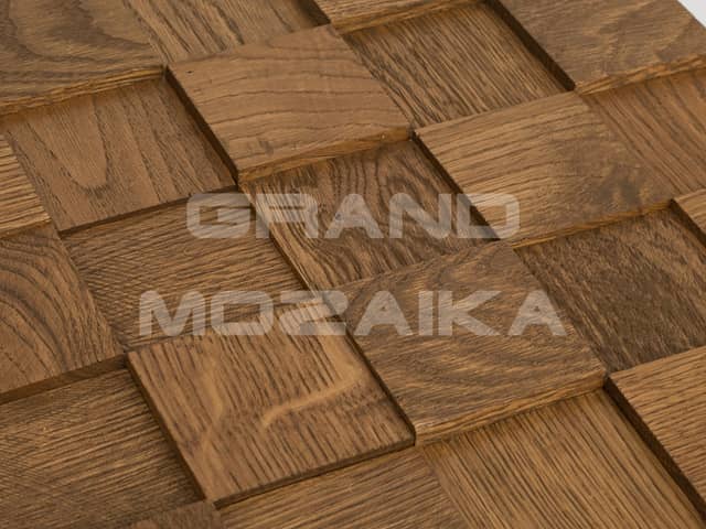 3D мозаика из дерева (дуб), колеровка орех