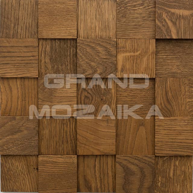 3D мозаика из дерева (дуб), колеровка орех