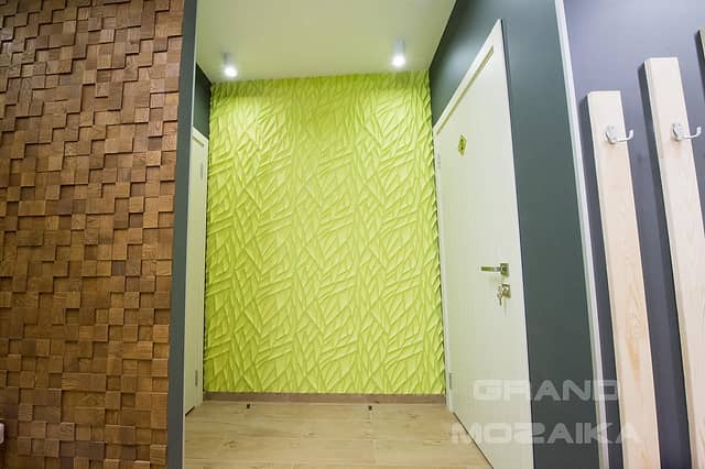 3D мозаика из дерева (дуб), колеровка орех