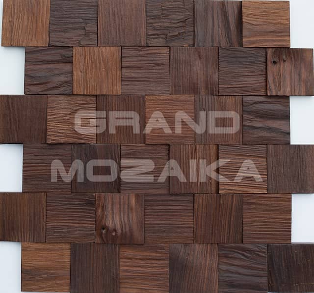 Колотая 3D мозаика со смещением из термоясеня