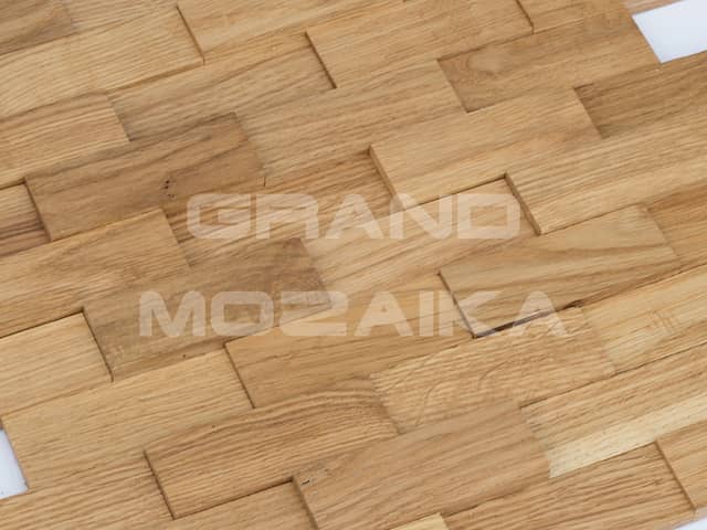 3D мозаика со смещением из дуба