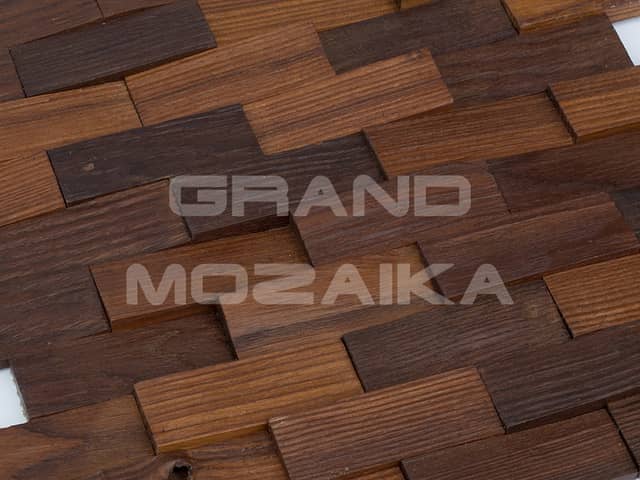 Колотая 3D мозаика со смещением из термоясеня