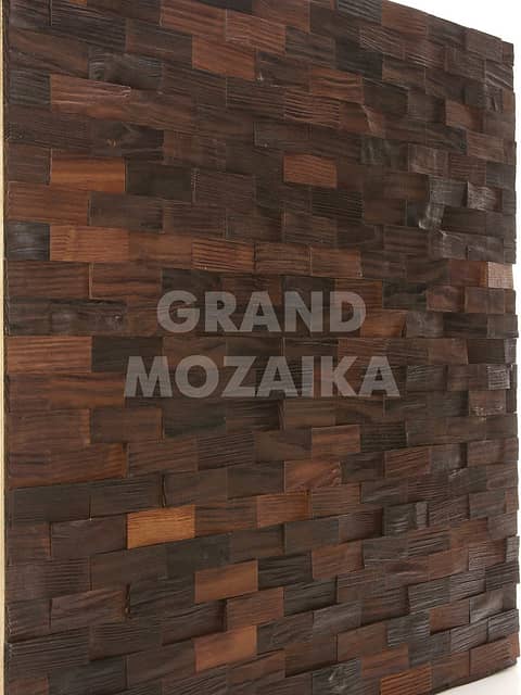 Колотая 3D мозаика со смещением из термоясеня